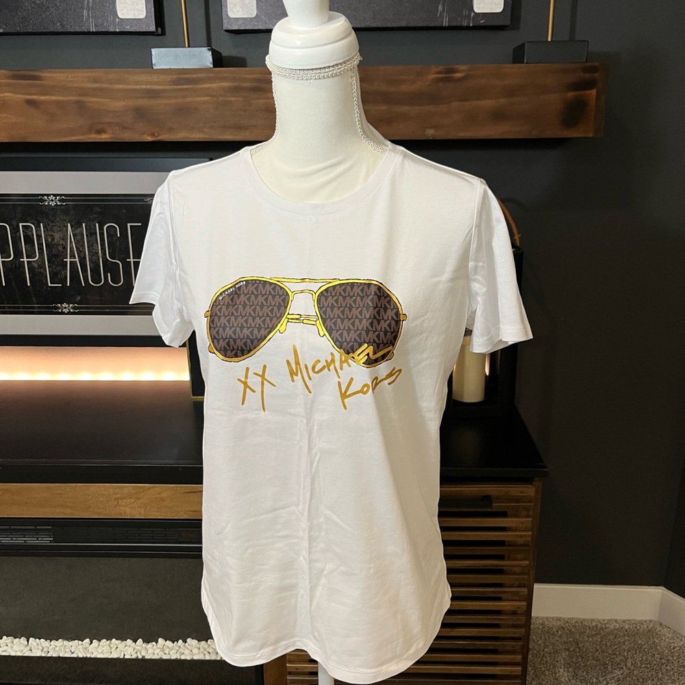 Michael Kors tee aviator logo